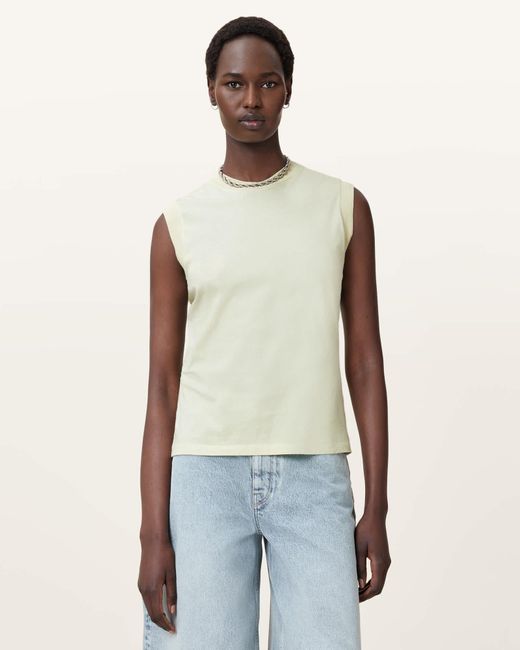 AllSaints Natural Imogen Sleeveless Tank Top