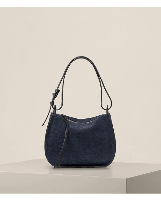 AllSaints Blue Echo Mini Hobo Bag