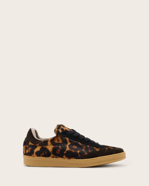 AllSaints Natural Lace Thelma Fur Low Top Trainers, /Us 6/Eu 36
