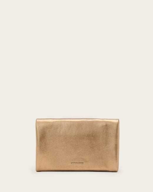 AllSaints Natural Harluna Leather Wallet