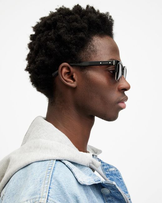 AllSaints Zinner Retro Square Sunglasses, for Men | Lyst UK