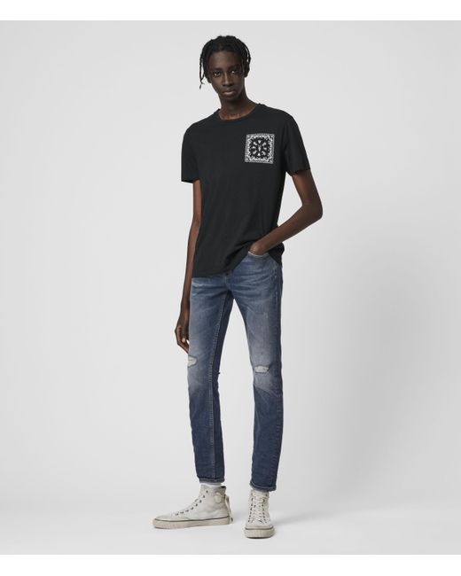 Buy Mens Blue Cigarette Damaged Skinny 