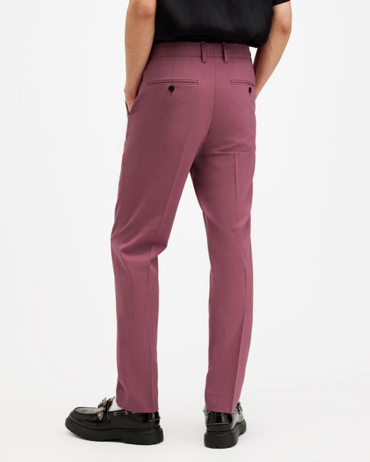 AllSaints Red Aura Skinny Fit Stretch Trousers, for men