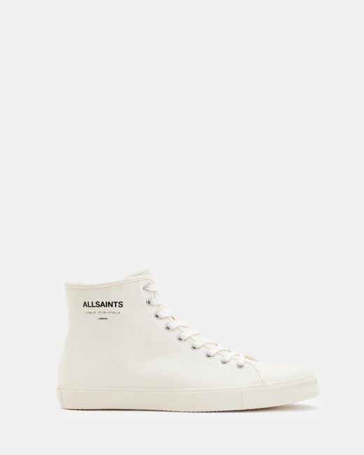 AllSaints Natural Underground Canvas High Top Sneakers for men