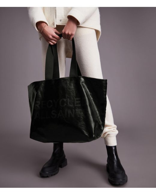AllSaints Acari Print Tote Bag in Black | Lyst UK