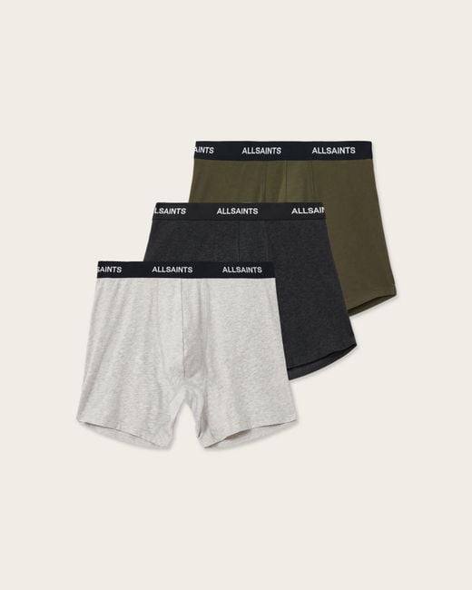 AllSaints Black Boxer Brief 3 Pack for men