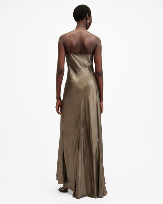 Metallic Paneled Dress