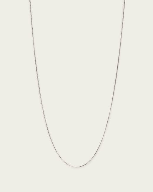 AllSaints White Axl Sterling Large Curb Necklace for men