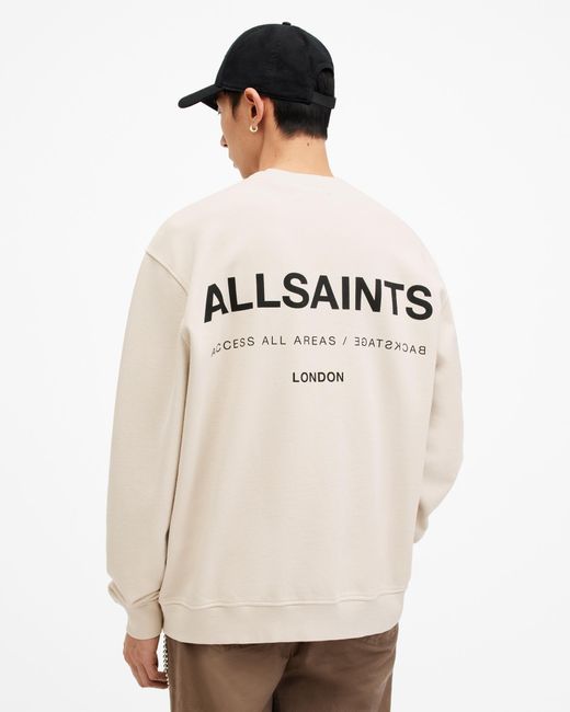 AllSaints Natural Access Relaxed Fit Crew Neck Sweatshirt, for men