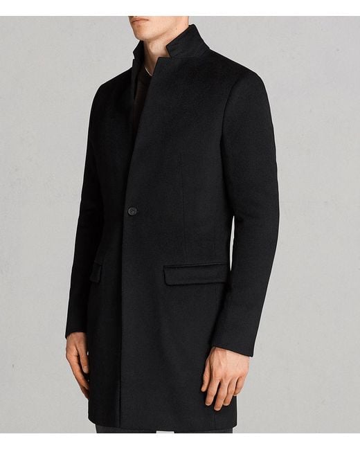 All saints bodell coat charcoal hotsell