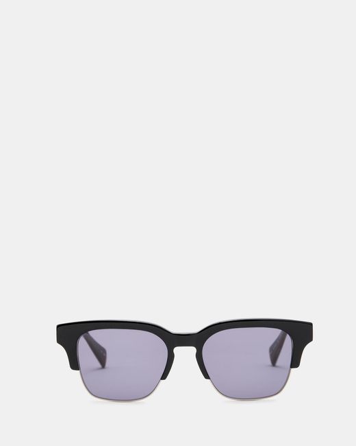 AllSaints Multicolor Zinner Retro Square Sunglasses,, Gloss for men