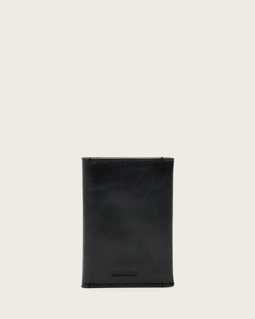 AllSaints White Bifold Leather Wallet for men