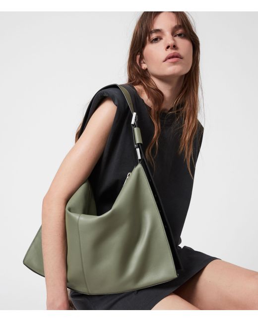 AllSaints Green Edbury Shldr Bag Womens