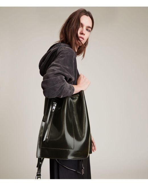1940s mini backpack Vintage 90's Faux Leather Mini Backpack