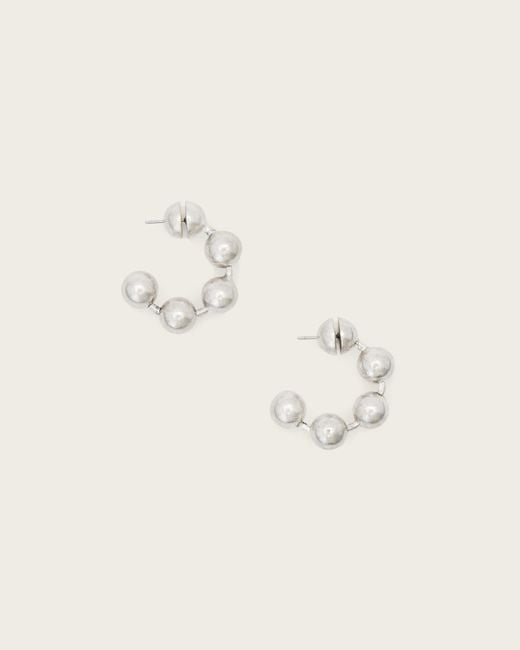 AllSaints Natural Ebby Hoop Earrings