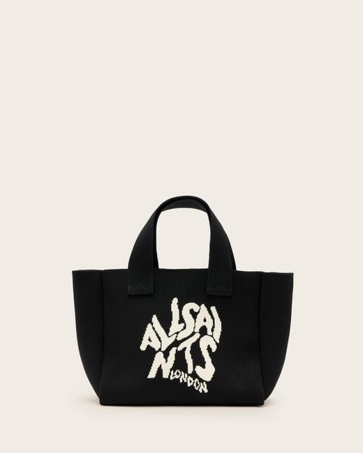 AllSaints Black Izzy Orlando Mini Tote Bag