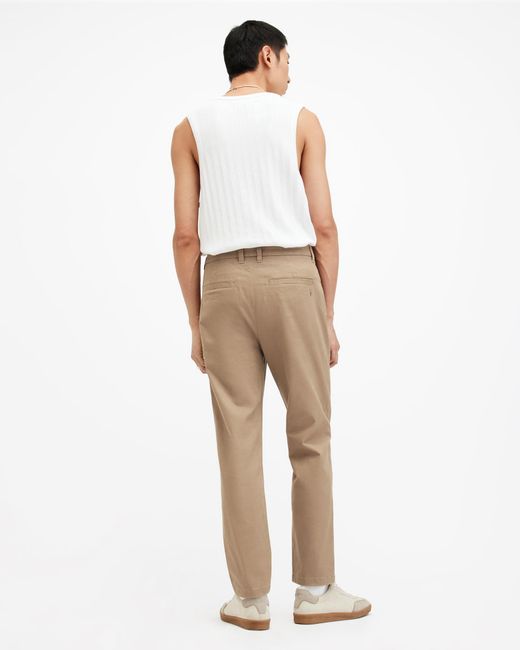 AllSaints Natural Walde Skinny Fit Chino Trousers, for men