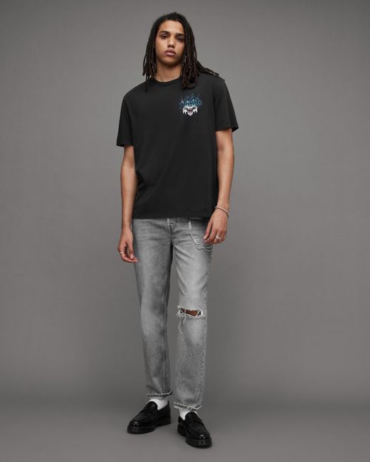 AllSaints Tomkat Crew Neck Cotton T-Shirt