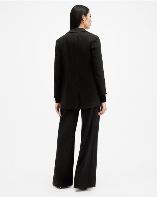 AllSaints Multicolor Aleida Lightweight Wide Leg Trousers,, Eiffel