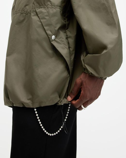 AllSaints Multicolor Underground Logo Oversized Hood Jacket for men