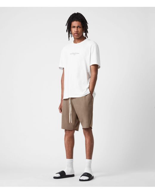 AllSaints Cotton Helix Sweat Shorts in 