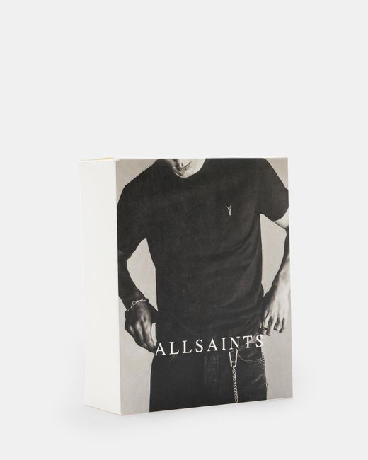 AllSaints Black Brace Brushed Cotton T-shirts 3 Pack for men