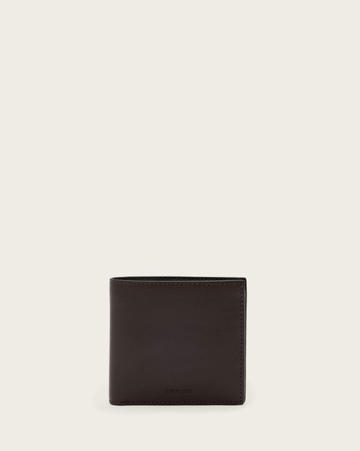 AllSaints Natural Delph Bi-Fold Leather Wallet for men