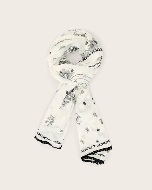 AllSaints Natural Terra Oblong Scarf