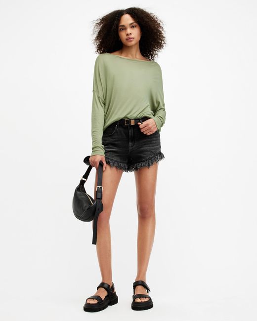 AllSaints Green Rita Francesco Oversized T-shirt,