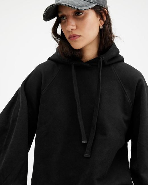 AllSaints Dana Relaxed Fit Back Zip Hoodie in Black Lyst UK