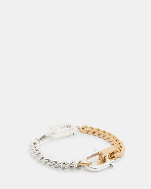 AllSaints Natural Riley Two Tone Bracelet,, Warm Mix