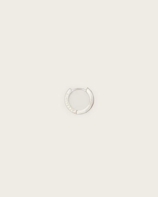 AllSaints Natural Otto Wide Huggie Earrings for men