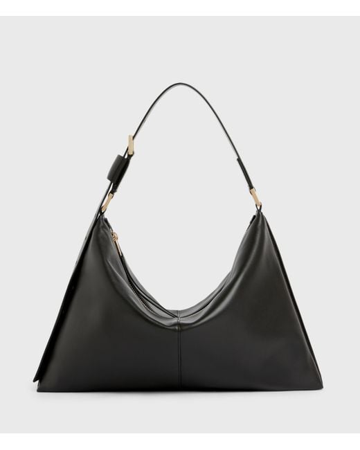 AllSaints Edbury Shoulder Womens in Black | Lyst