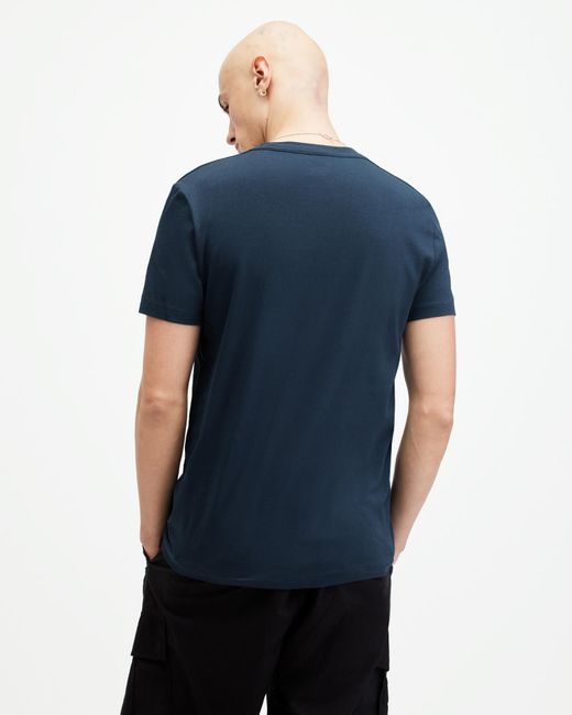 AllSaints Blue Tonic Crew Ramskull T-shirts 3 Pack for men