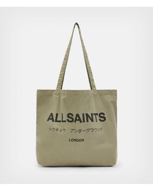 AllSaints Cotton Men's Underground Shopper Tote Bag in Khaki Green  (Natural) for Men | Lyst