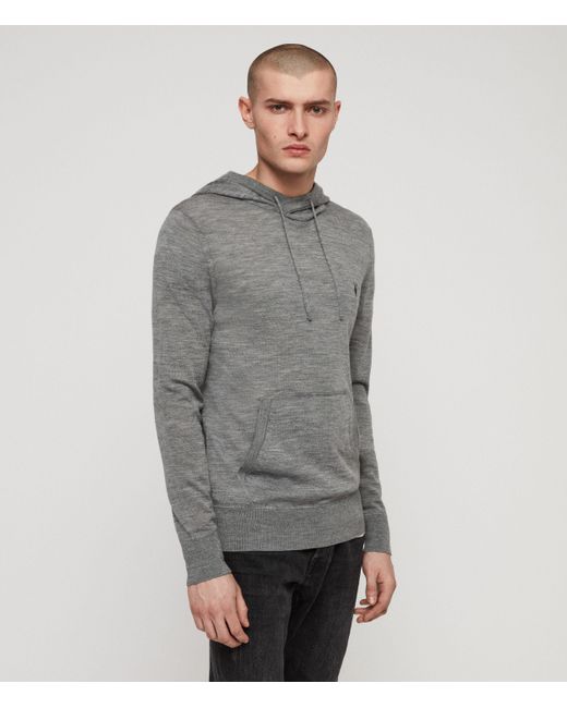 allsaints mode merino pullover hoodie
