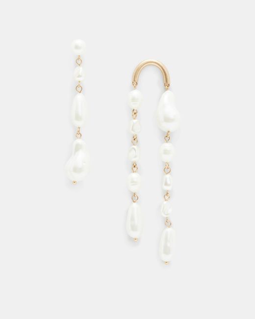 AllSaints White Shelby Mismatched Earring Set