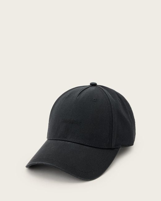 AllSaints Black Haven Embroidered Logo Baseball Cap