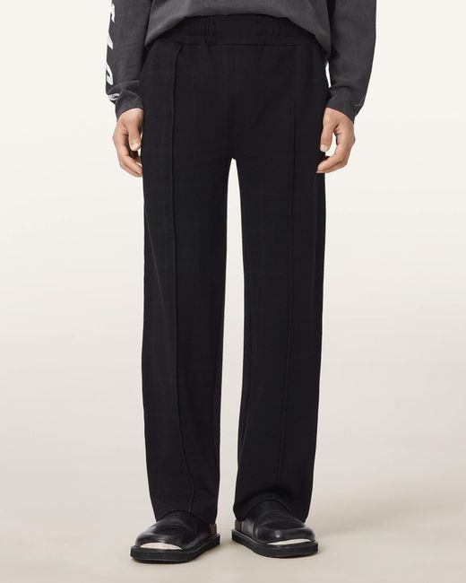 AllSaints Black Harris Straight Fit Sweatpants for men