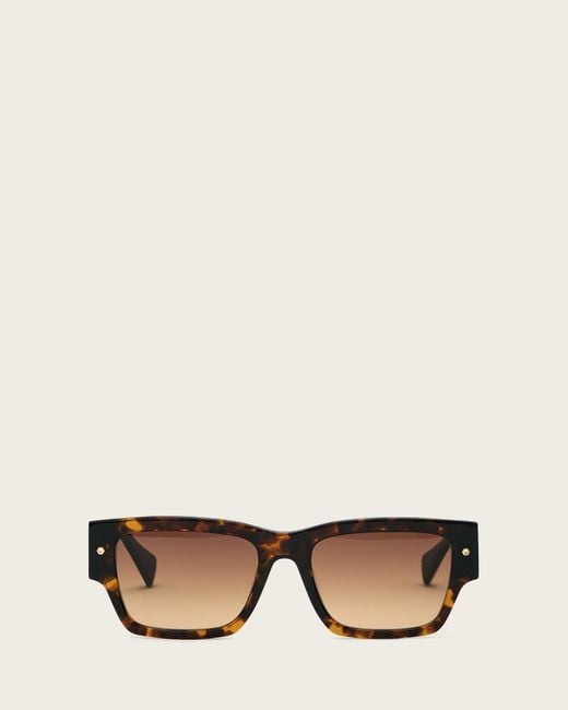 AllSaints Natural Iggy Square Framed Sunglasses for men