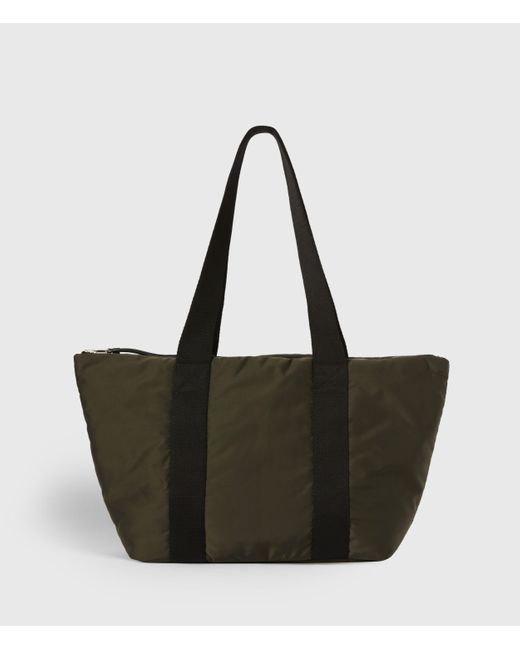 AllSaints Green Sly East West Tote Bag