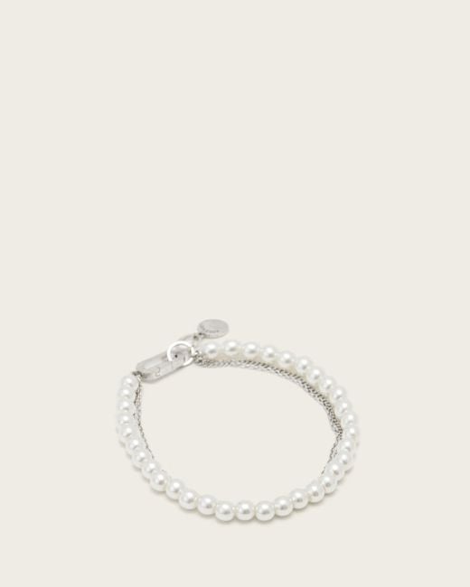 AllSaints Natural Nellie Carabiner Closure Bracelet