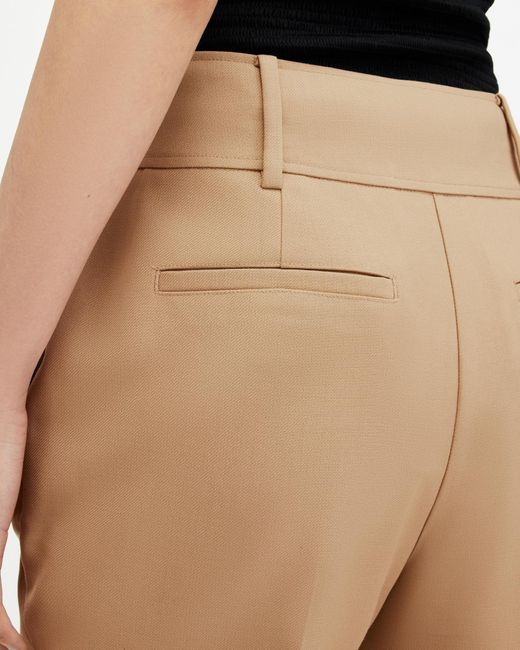 AllSaints Natural Sevenh High-rise Slim Flared Pants