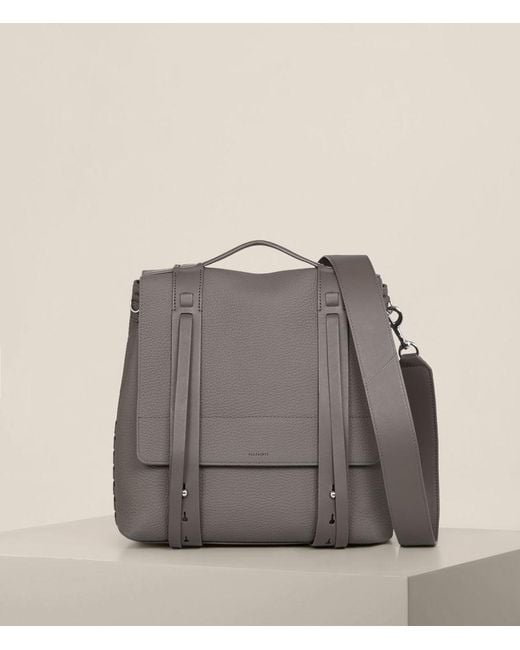 AllSaints Finlea Leather Backpack in Gray | Lyst display picture 3