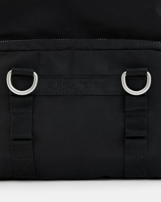 AllSaints Black Steppe Recycled Backpack for men