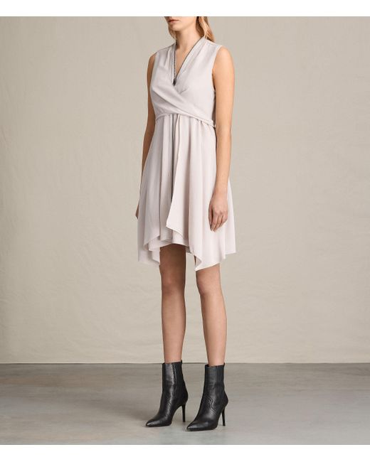 jayda silk dress Jayda Satin Low-Back Asymmetrical Dress