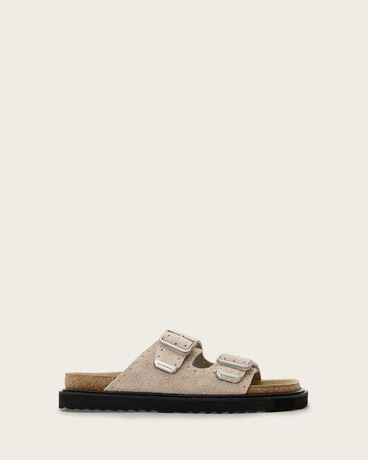 AllSaints Natural Leather Randal Leather Buckle Sandals, /Us 8/Eu 41 for men