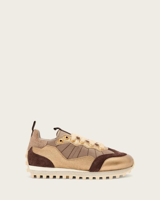AllSaints Natural Nevis Suede Trainers