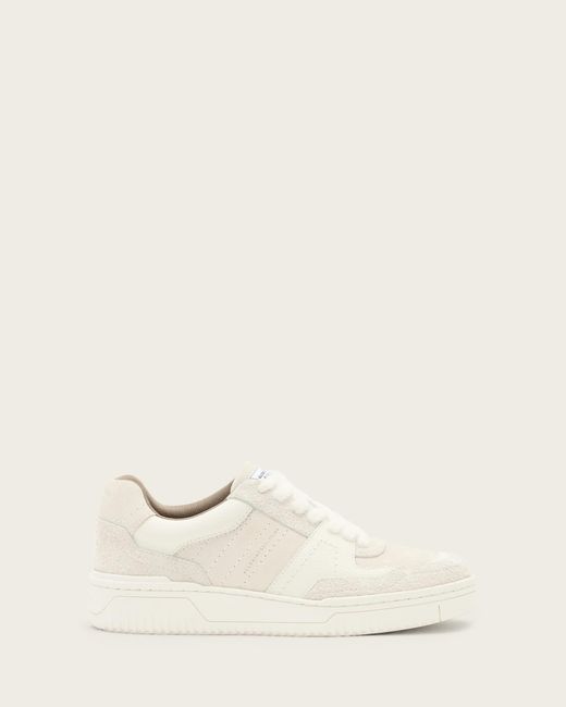 AllSaints Natural Hix Leather Trainers
