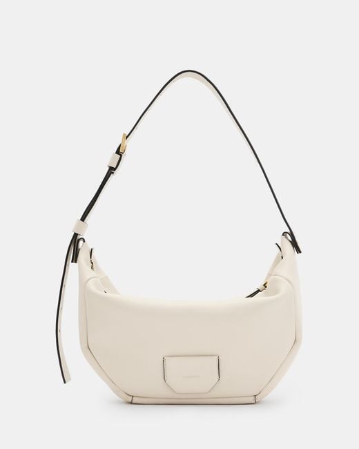 AllSaints Natural Madea Leather Shoulder Bag